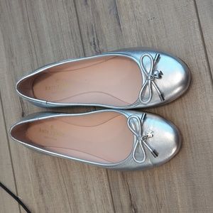 Kate Spade Ballet Flat Silver
